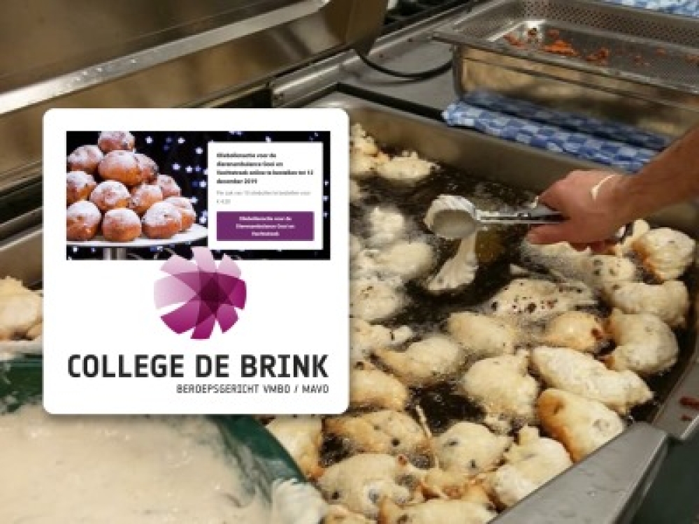 Zelfgemaakte en gebakken ambachtelijke oliebollen