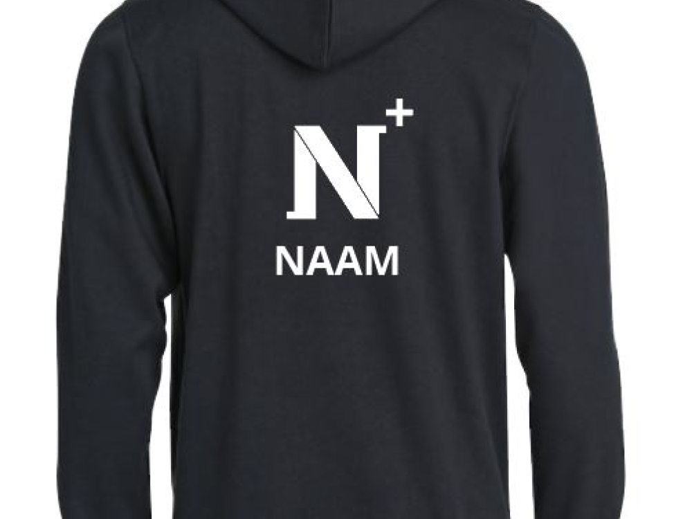 Ingekochte hoodies bedrukt schoollogo en leerlingnaam